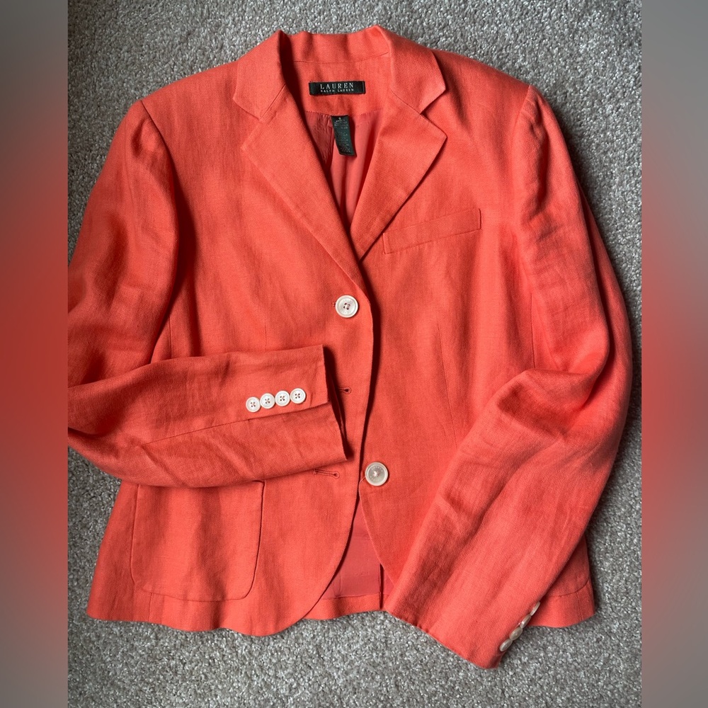 Lauren Ralph Lauren Linen Blazer or Jacket Size 6